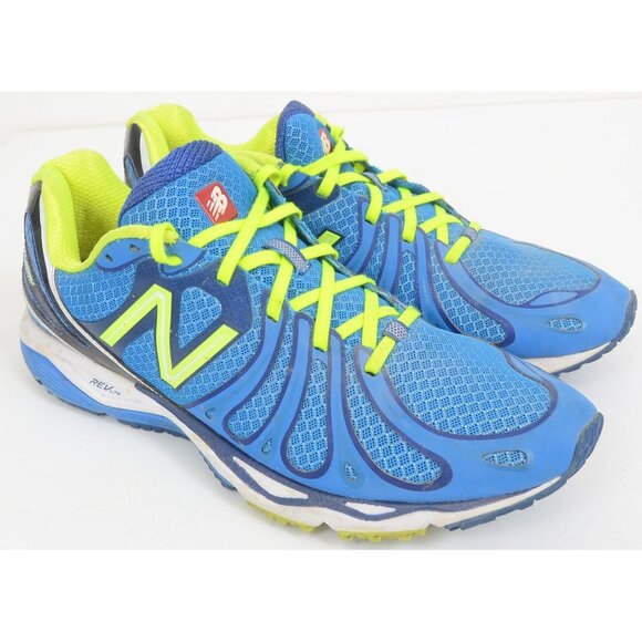 New Balance Men's M890v3 Blue/Yellow Running Shoe Made in USA Sneakers - Picture 2 of 11